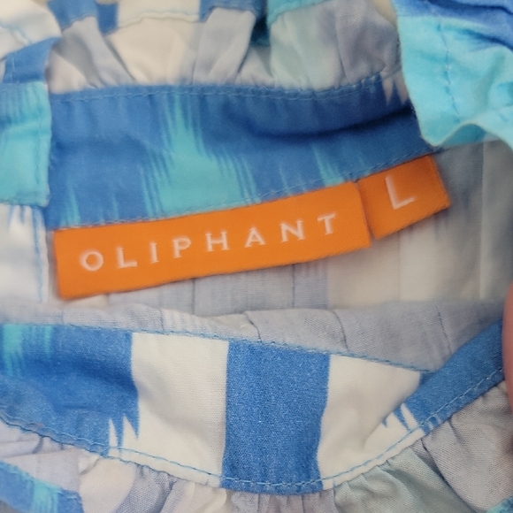 Tuckernuck Blue and White Patterned Blouse - Picture 5 of 5